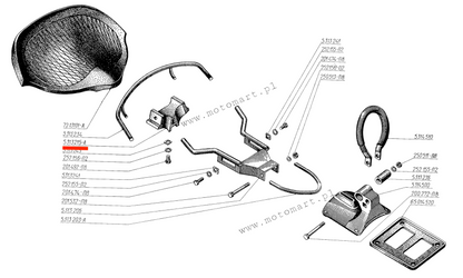 SPRING RUBBER OF THE SEAT OF THE K-750 DNIEPR URAL SPRING BUMPER SEAT